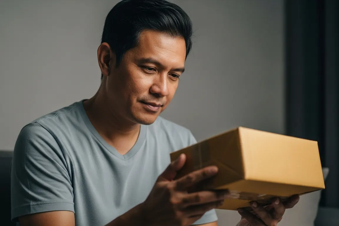 WhatsApp testimonial: fast delivery, secure packaging, and three-time repeat order from a Candy B+ Complex customer