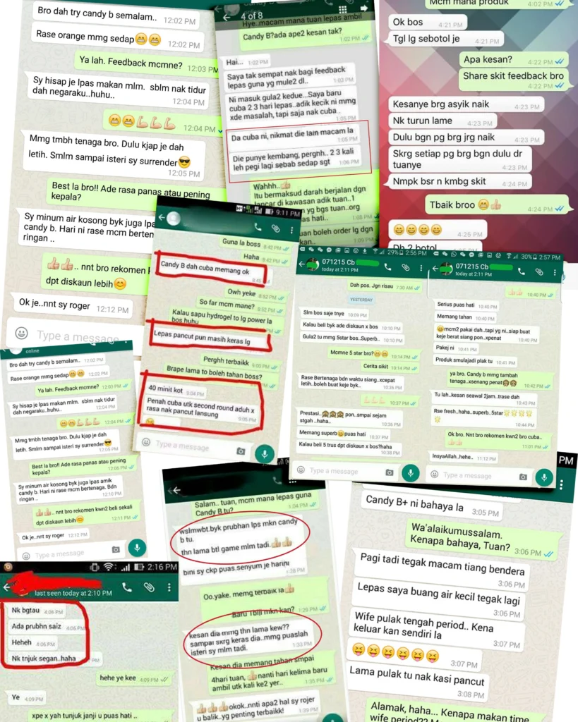 testimoni pengguna candy b+ complex