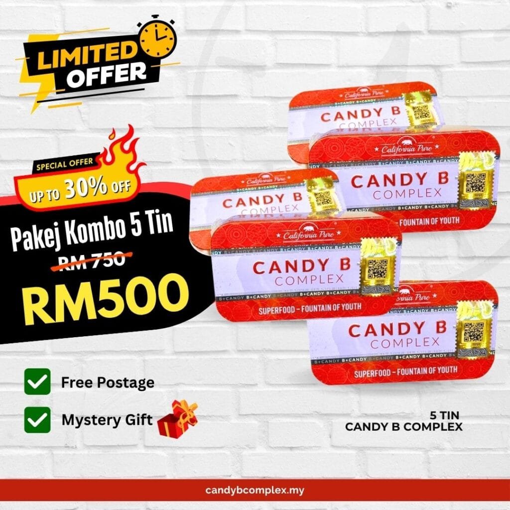 Candy B Complex 5 Tin Limited Offer RM500 Promo Original Malaysia