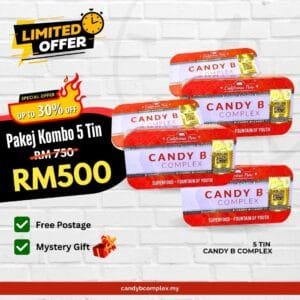 Candy B Complex 5 Tin Limited Offer RM500 Promo Original Malaysia